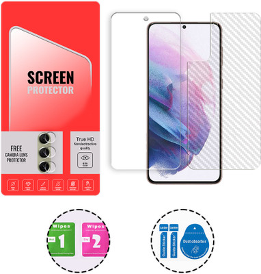 ARBAN Front and Back Tempered Glass for Samsung Galaxy S21 Plus 5G (1 FREE CAMERA LENS) WITH FRONTBACK SCREEN PROTECTOR(Pack of 1)