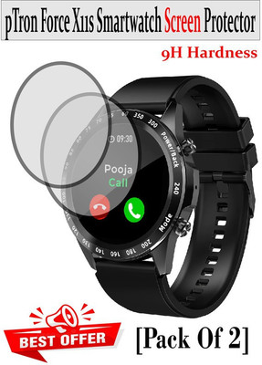 Gangtok Hub Edge To Edge Screen Guard for pTron Force X11S Smartwatch 2A-1861(Pack of 2)