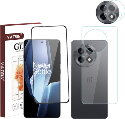 Vatsin Front and Back Tempered Glass for OnePlus 13R(Pack of 3)