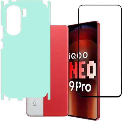 VAYUVAULT Front and Back Tempered Glass for iQOO Neo9 Pro 5G(Pack of 2)