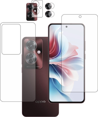 DORADO SHIELD Front and Back Tempered Glass for oppo F25 pro 5g with camera lens(Pack of 3)