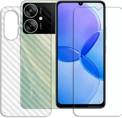 KHWABEEDA Front and Back Tempered Glass for XIAOMI REDMI 13R FRONT AND BACK TEMPERED GLASS(Pack of 2)
