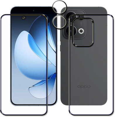 tombik Front and Back Tempered Glass for 3dd-Oppo Reno 13-fb,lens(Pack of 3)
