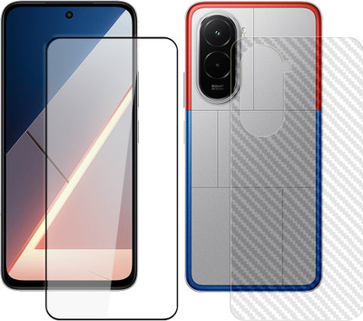 SOMTONE Front and Back Tempered Glass for Poco M7 4G FrontBack Tempered Glass Screen Protector | Edge to Edge Full Coverage | 9H Hardness ( 1 FRONT TEMPERED GLASS PROTECTOR + 1 CARBON FIBER BACK ) SX02(Pack of 1) SOMTONE Front and Back Tempered Glass for Poco M7 4G FrontBack Tempered Glass Screen Protector | Edge to Edge Full Coverage | 9H Hardness ( 1 FRONT TEMPERED GLASS PROTECTOR + 1 CARBON FIBER BACK ) SX02(Pack of 1)