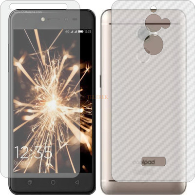 TELTREK Front and Back Tempered Glass for COOLPAD NOTE 5 LITE (Front Matte Finish & Back 3d Carbon Fiber)(Pack of 2)