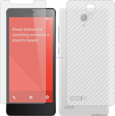 Fasheen Front and Back Tempered Glass for XIAOMI REDMI NOTE 4G (Front Matte Finish & Back 3d Carbon Fiber)(Pack of 2)