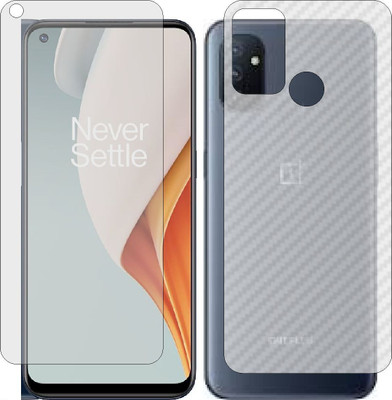 Fasheen Front and Back Tempered Glass for ONEPLUS NORD(Pack of 2)