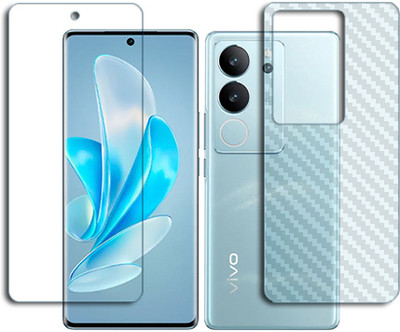 SOMTONE Front and Back Tempered Glass for vivo S17 Pro FRONT BACK(Pack of 1)