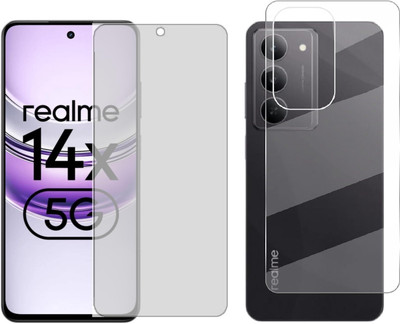 4 YARDS Front and Back Tempered Glass for Realme 14x 5G (Matte Finish)(Pack of 1)
