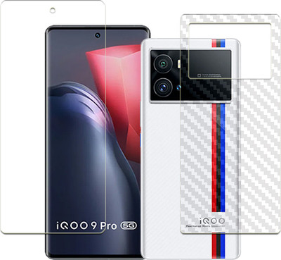 SOMTONE Front and Back Tempered Glass for iQOO 9 Pro 5G FRONT BACK(Pack of 1)