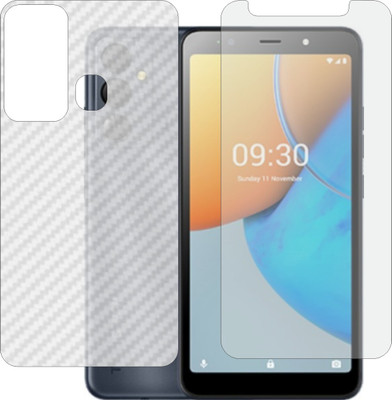 Mobling Front and Back Tempered Glass for TECNO POP 6 GO(Pack of 2)
