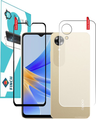FINCH Front and Back Tempered Glass for OPPO A17K(Pack of 2)