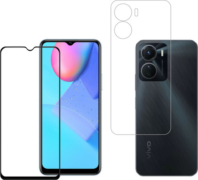Vatsin Front and Back Tempered Glass for ViVO T2X 5G, vivo Y16, vivo Y56 5G(Pack of 2)
