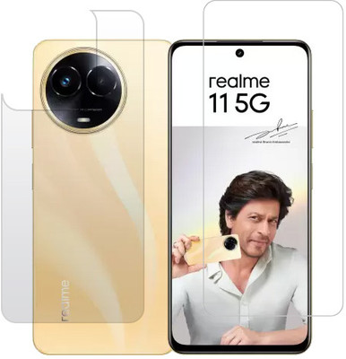KMPERED Front and Back Tempered Glass for Realme 11, Realme 11x(Pack of 2)