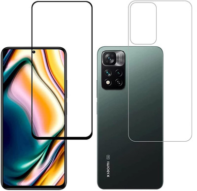 Casesily Front and Back Tempered Glass for Xiaomi 11i Front 11D Glass Back Flexible Trink (Not Glass)(Pack of 2)