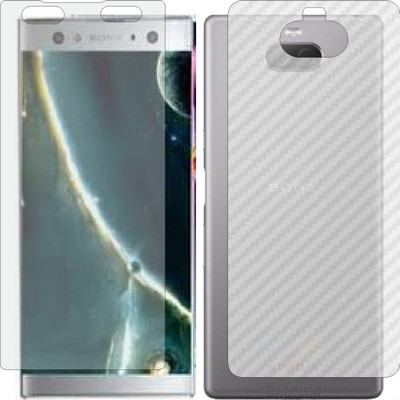 MOBART Front and Back Tempered Glass for SONY XPERIA XA3 ULTRA(Pack of 2)