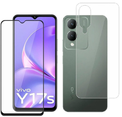 4 YARDS Front and Back Tempered Glass for Vivo Y17s (D-Plus)(Pack of 1)