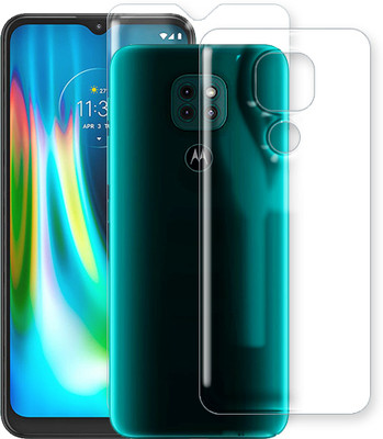 MUTAALI Front and Back Tempered Glass for Motorola G9(Pack of 1)