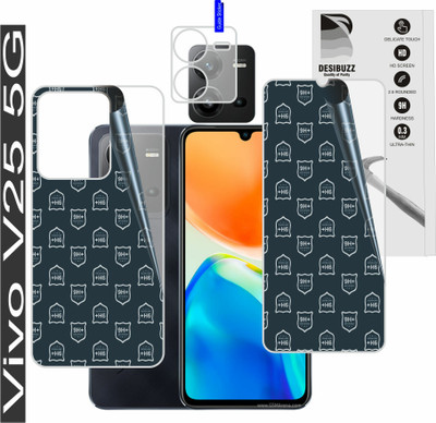 DESIBUZZ Front and Back Tempered Glass for Vivo V25 5G, Camera Lens(Pack of 3)