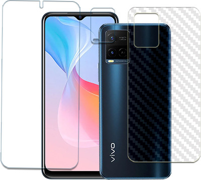 20SKY Front and Back Tempered Glass for vivo Y21e FRONTBACK AND CAMERA LENS SCREEN GUARD(Pack of 1)