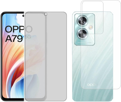 4 YARDS Front and Back Tempered Glass for Oppo A79 5G (Matte Finish)(Pack of 1)