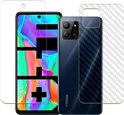 SOMTONE Front and Back Tempered Glass for Infinix Hot 11 2022 FRONT BACK(Pack of 1)