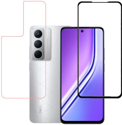 KMPERED Front and Back Tempered Glass for Realme P3X(Pack of 1)