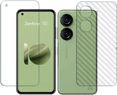 KHWABEEDA Front and Back Tempered Glass for ASUS ZENFONE 10 FRONT AND BACK TEMPERED GLASS(Pack of 2)