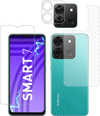 S9HUB Front and Back Tempered Glass for INFINIX MSART 7 PLUS, INFINIX SMART 7 HD, INFINIX SMART 7(Pack of 3)