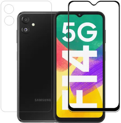 ECMERED Front and Back Tempered Glass for Samsung f14 5g, Samsung f14(Pack of 1)