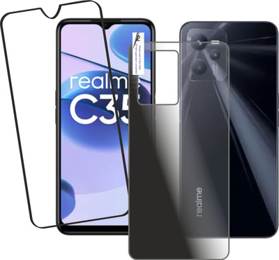 JSGROWITTECH Front and Back Tempered Glass for realme C35(Pack of 2)