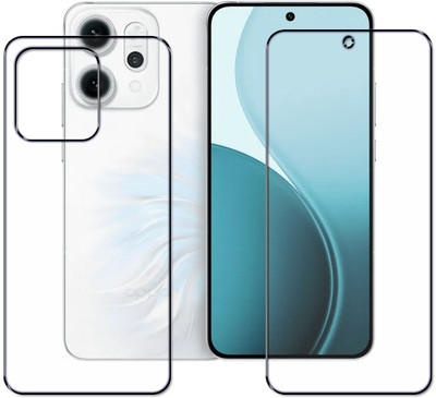 tombik Front and Back Tempered Glass for 9tg-OPPO Reno 14 Pro 5G-fb(Pack of 2)