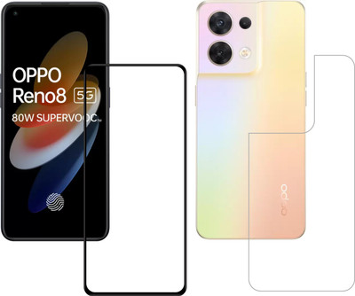 Ten To 11 Front and Back Tempered Glass for Oppo Reno 8 5G(Pack of 2)
