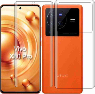 MUTAALI Front and Back Tempered Glass for Vivo X80 Pro(Pack of 1)