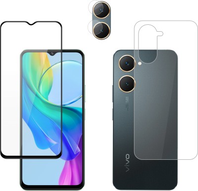 Vatsin Front and Back Tempered Glass for ViVO Y18i, ViVO Y18i [With Rear Camera Lens Guard](Pack of 3)