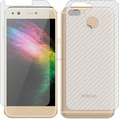 Fasheen Front and Back Tempered Glass for INFOCUS INFOCUS SNAP 4 IF9003 (Front Matte Finish & Back 3d Carbon Fiber)(Pack of 2)