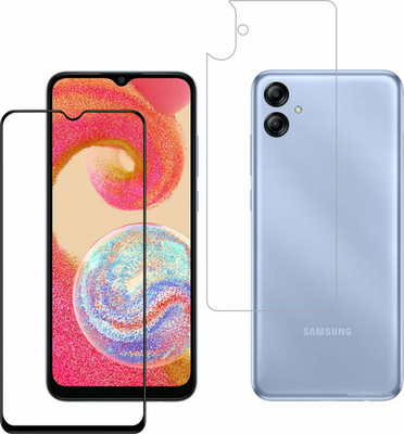 Vatsin Front and Back Tempered Glass for Samsung Galaxy M04(Pack of 2)