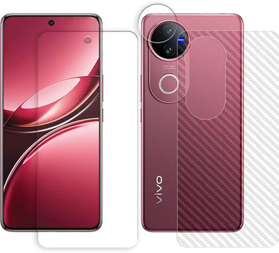 SOMTONE Front and Back Tempered Glass for vivo V50 5G Tempered Glass Screen Protector | Anti-Scratch | Edge to Edge Full Coverage | 9H Hardness (1 FRONT SCREEN GUARD + 1 BACK CARBON FIBER SKIN + 1 CAMERA LENS PROTECTOR)(Pack of 1) SOMTONE Front and Back Tempered Glass for vivo V50 5G Tempered Glass Screen Protector | Anti-Scratch | Edge to Edge Full Coverage | 9H Hardness (1 FRONT SCREEN GUARD + 1 BACK CARBON FIBER SKIN + 1 CAMERA LENS PROTECTOR)(Pack of 1)