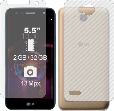 MOBART Front and Back Tempered Glass for LG X POWER 2(Pack of 2)