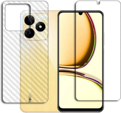 DOWRVIN Front and Back Tempered Glass for REALME C53 FRONT AND BACK TEMPERED GLASS(Pack of 2)
