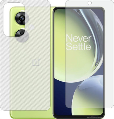 Fasheen Front and Back Tempered Glass for NORD CE 3 LITE(Pack of 2)