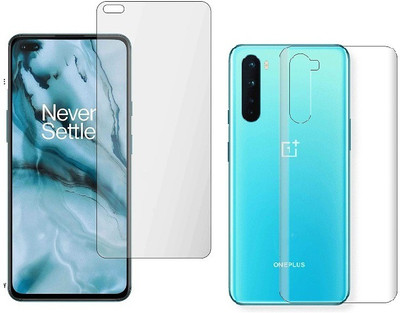 4 YARDS Front and Back Tempered Glass for Oneplus Nord (Matte Finish)(Pack of 1)