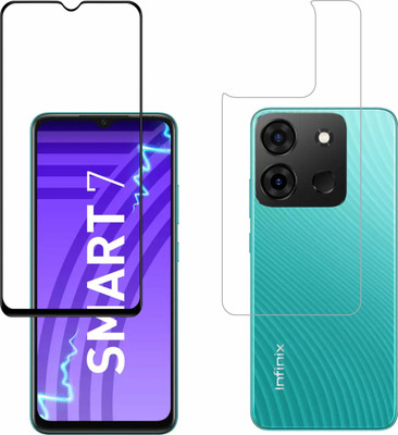 Vatsin Front and Back Tempered Glass for Infinix Smart 7 HD(Pack of 2)