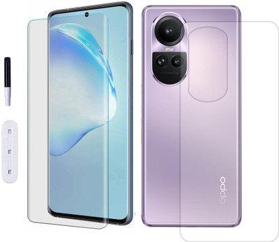 ECMERED Front and Back Tempered Glass for Oppo Reno 10 5G, OPPO Reno10, Oppo Reno 10 Pro 5G, OPPO Reno10 Pro(Pack of 2)