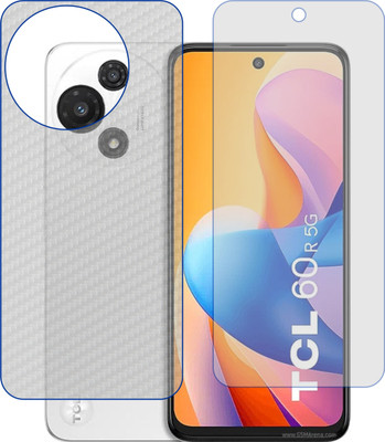 Fasheen Front and Back Tempered Glass for TCL 60 R(Pack of 2)