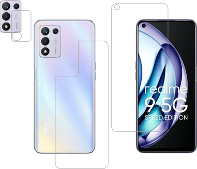 Vatsin Front and Back Tempered Glass for Realme 9 5G SE(Pack of 3)