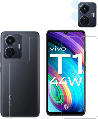Vatsin Front and Back Tempered Glass for Vivo T1 44w(Pack of 3)