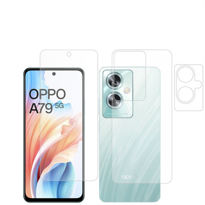 Ten To 11 Front and Back Tempered Glass for Oppo A79 5G, Oppo A79 5G [With Rear Camera Lens Guard](Pack of 3)
