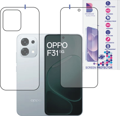 DESIBUZZ Front and Back Tempered Glass for OPPO F31 5G(Pack of 2)