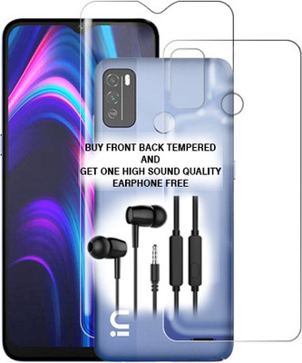 SOMTONE Front and Back Tempered Glass for Micromax In 1b FRONT BACK TEMPERED GLASS BUY AND GET EARPHONE FREE(Pack of 1)
